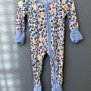 Little Sleepies Colorful Leopard Print Kids One Piece (newborn)